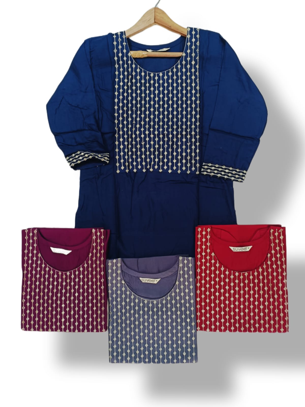 RAYON EMBROIDERY SHORT KURTI